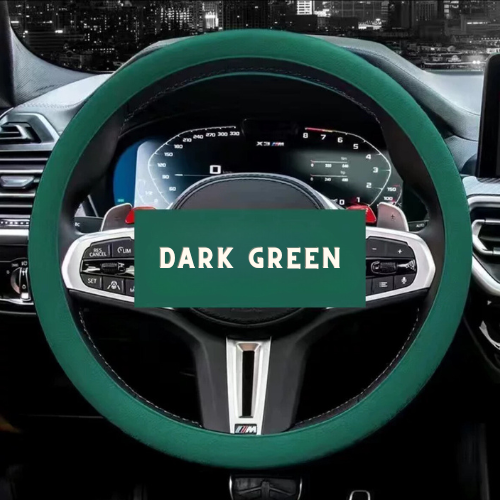 Non-slip sweat-absorbent steering wheel cover