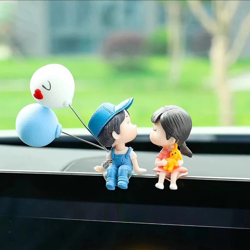 Young Couple Car Ornaments