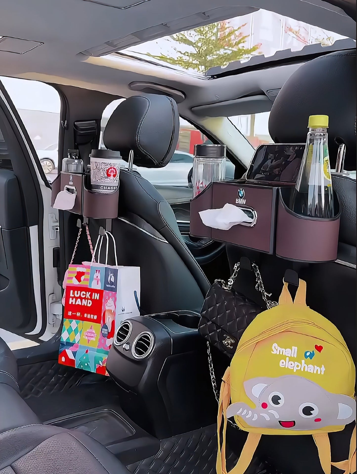 Multifunctional Leather Tissue Storage Box