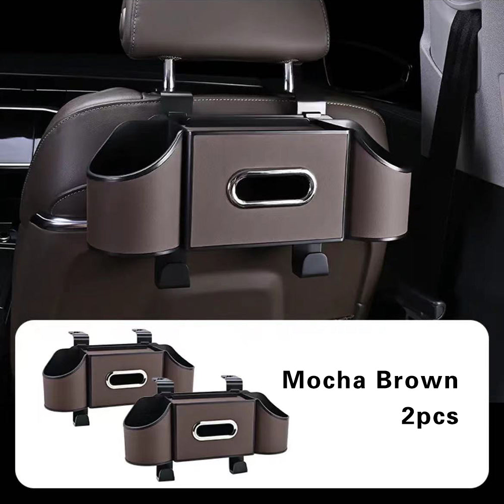 Multifunctional Leather Tissue Storage Box