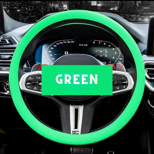 Non-slip sweat-absorbent steering wheel cover