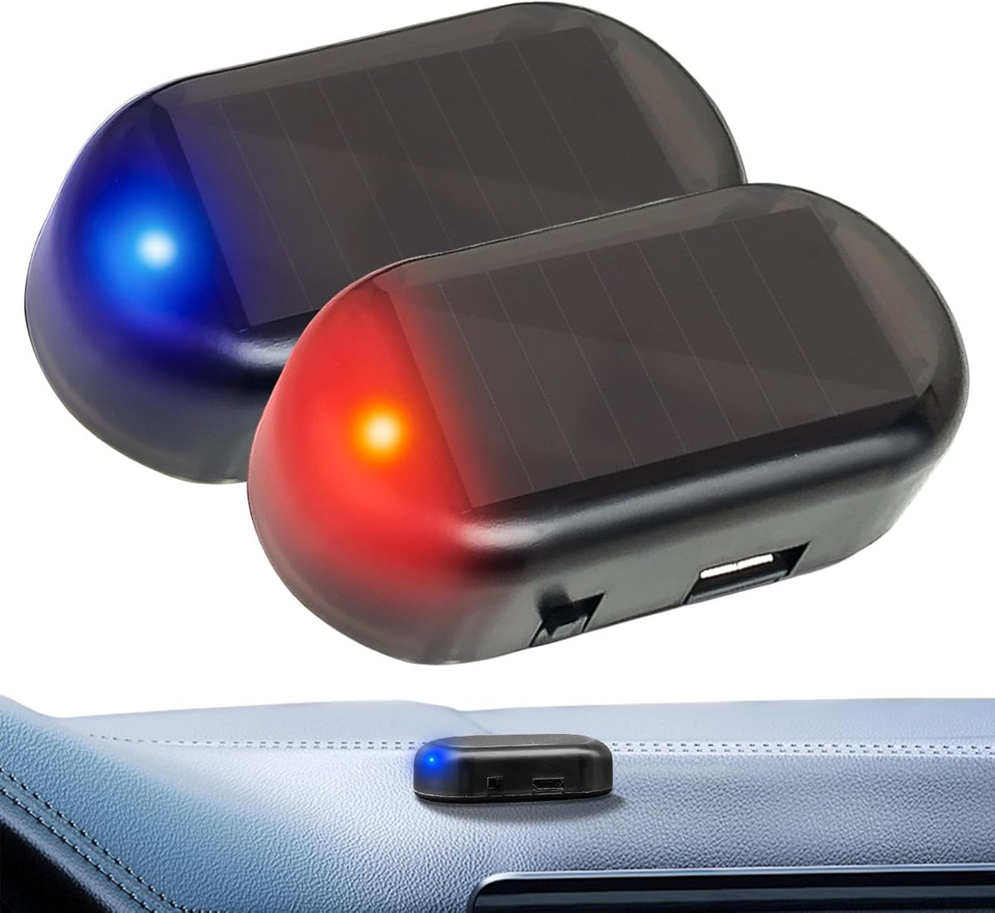 Solar-Powered Warning Lights