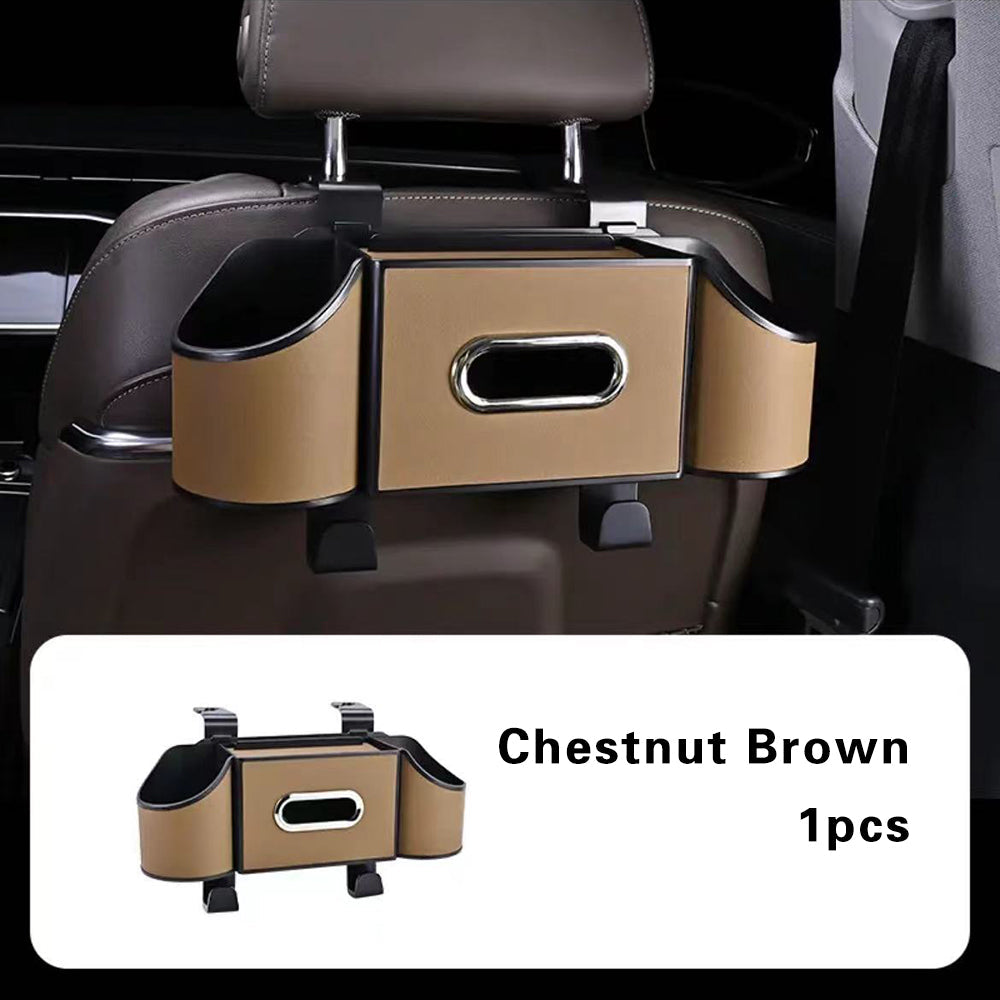 Multifunctional Leather Tissue Storage Box