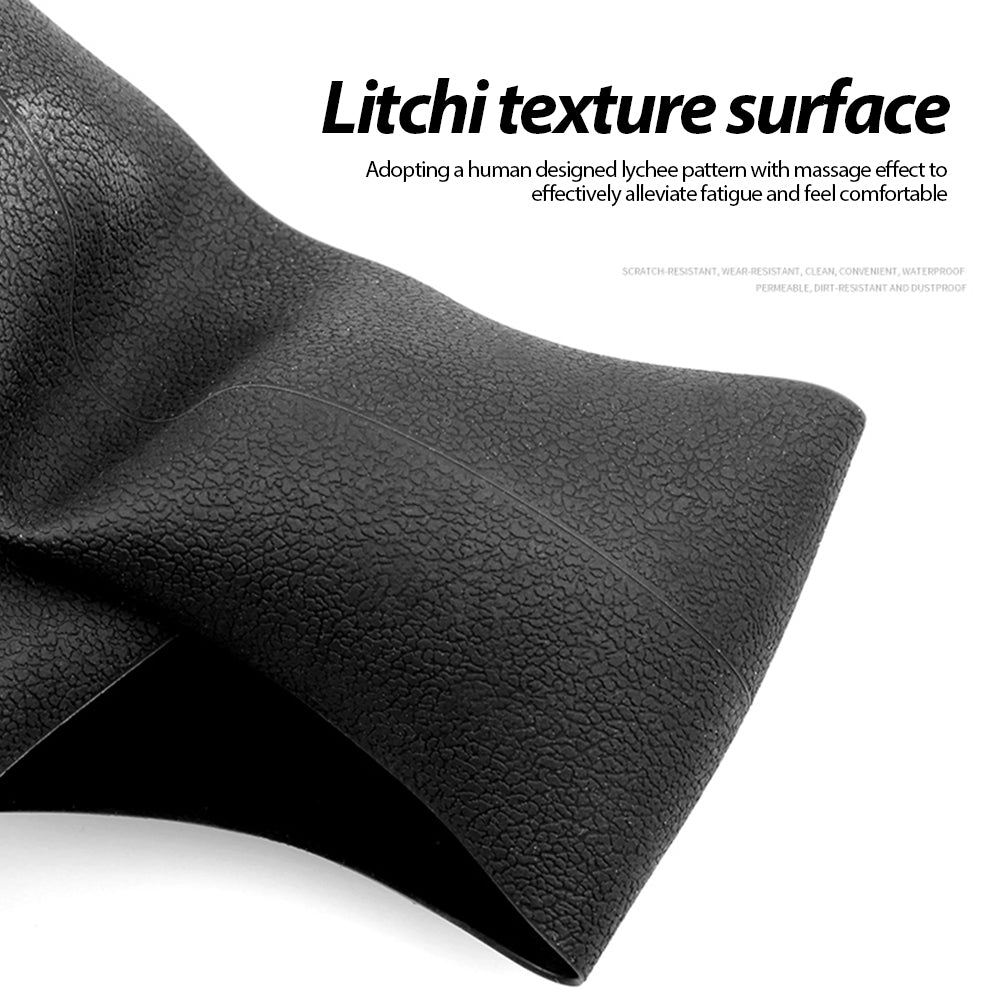 Non-slip sweat-absorbent steering wheel cover