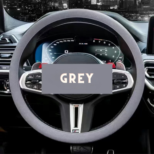 Non-slip sweat-absorbent steering wheel cover