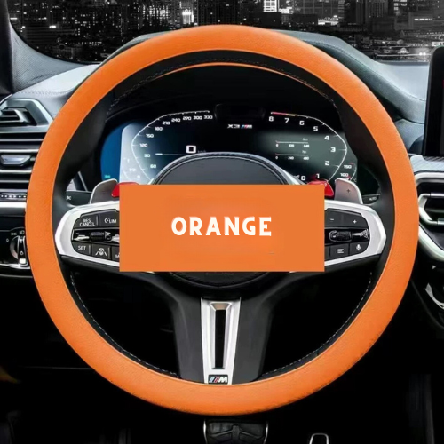 Non-slip sweat-absorbent steering wheel cover