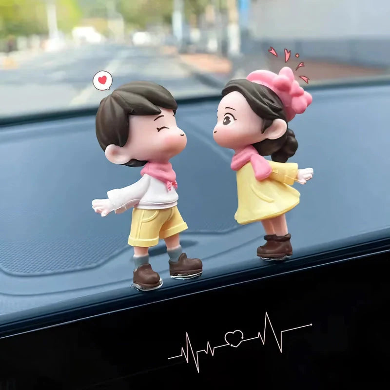 Young Couple Car Ornaments