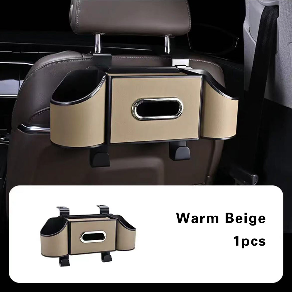 Multifunctional Leather Tissue Storage Box