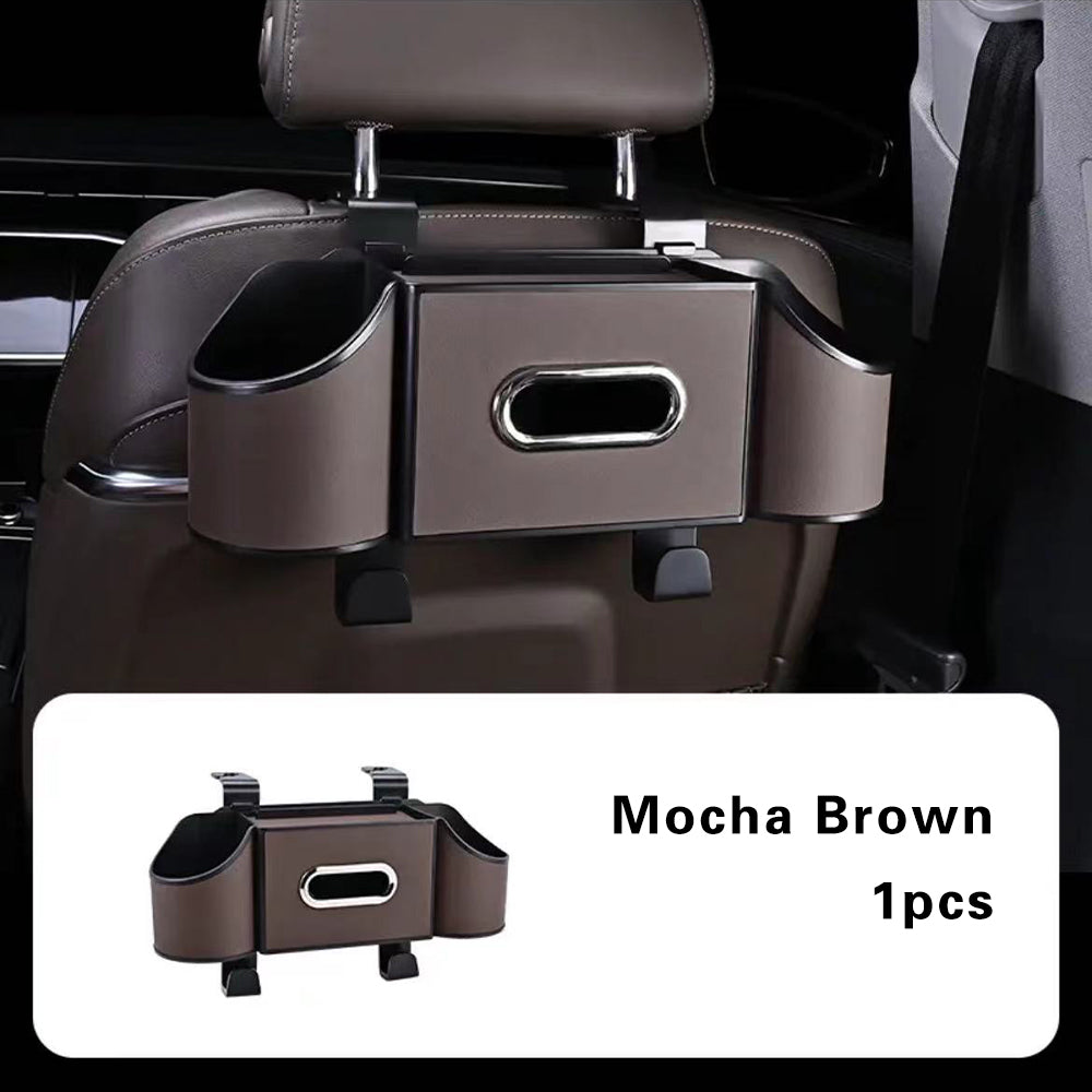 Multifunctional Leather Tissue Storage Box