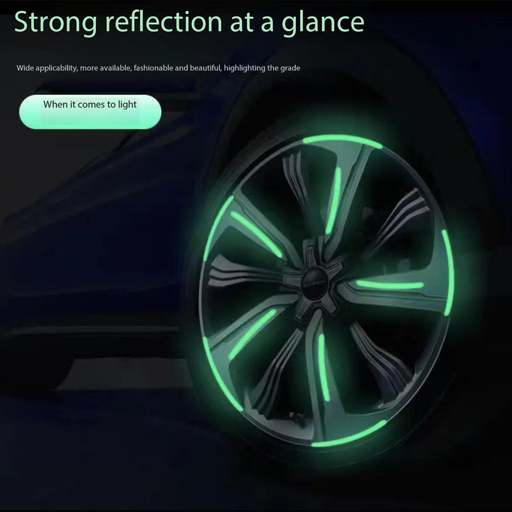 Glow-in-the-dark stickers for car wheels 80pcs