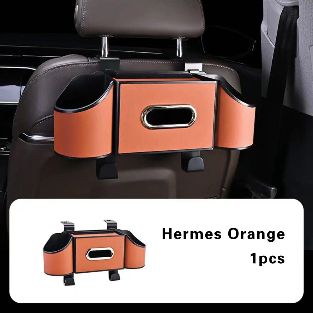 Multifunctional Leather Tissue Storage Box