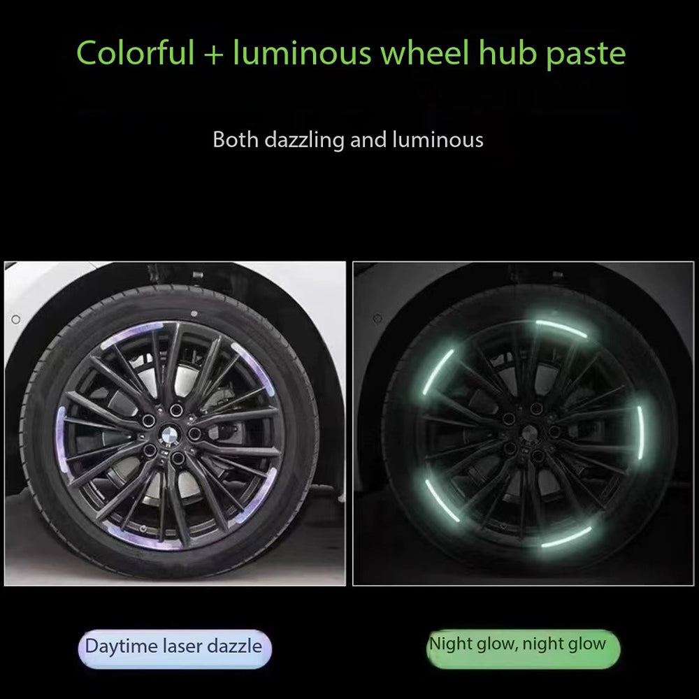 Glow-in-the-dark stickers for car wheels 80pcs