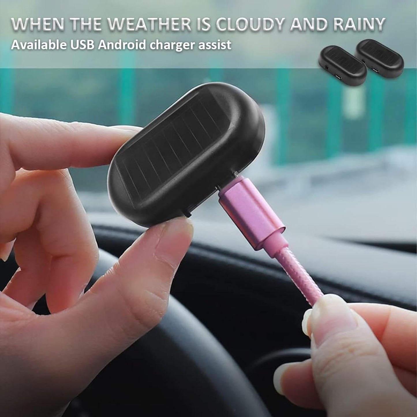 Solar-Powered Warning Lights