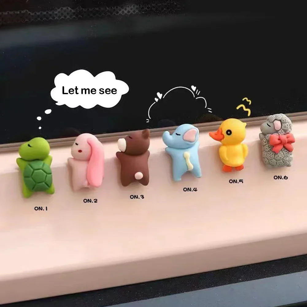 Six small animals in the zoo 6pcs